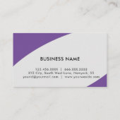 ロゴ付きライセンス登録ミニマルナース 名刺 (裏面)