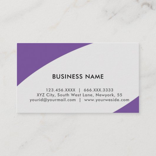 ロゴ付きライセンス登録ミニマルナース 名刺 (裏面)