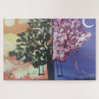 ロゴ付きルナ&ソル ジグソーパズル