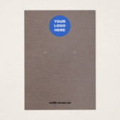 ロゴ付きループのイヤリングディスプレイカードの追加 (正面)