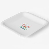 ロゴ付きレストランTカスタマイズシャツ ペーパープレート (傾斜あり)