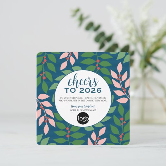 ロゴ付き予定表のビジネス用挨拶 – 応援 シーズンカード (スタンド正面)