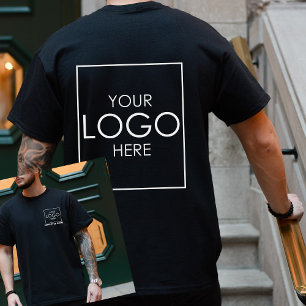 ロゴ付き会社シャカスタムツ従業員名 Tシャツ