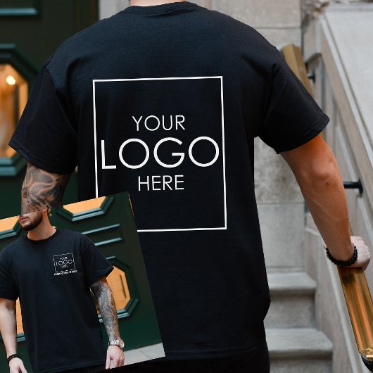 ロゴ付き会社シャカスタムツ従業員名 Tシャツ