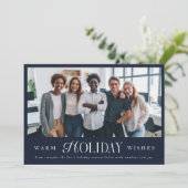 ロゴ付き会社写真クリスマスカード シーズンカード (スタンド正面)