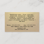 ロゴ付き便利屋 名刺 (裏面)