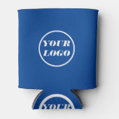 ロゴ付き印刷 | 愛国的なカスタムロゴ 缶クーラー (正面)
