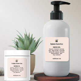 ロゴ付き原料リストの赤面 スクエアシール