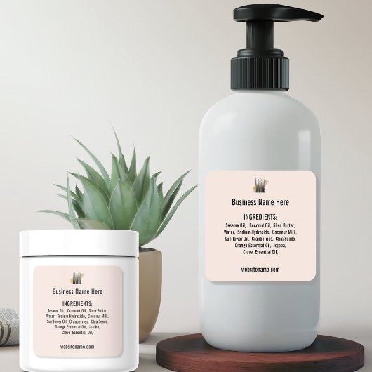 ロゴ付き原料リストの赤面 スクエアシール