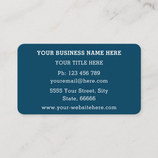 ロゴ付き名刺2色 – 色の選択 名刺 (正面)