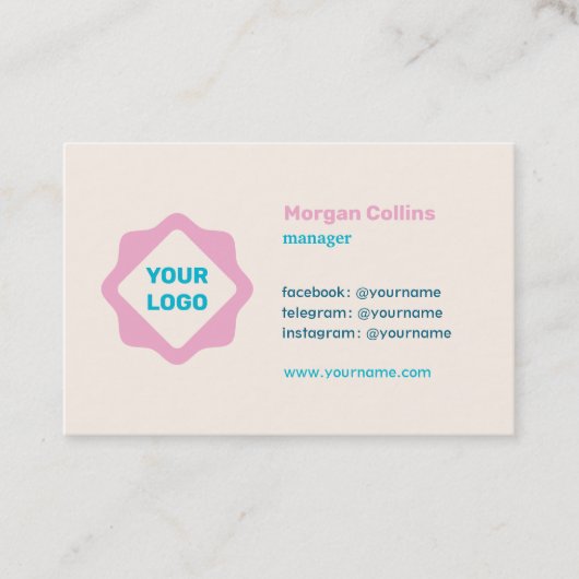 ロゴ付き名刺 名刺 (正面)