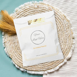 ロゴ付き基本オレンジのビジネス促進紙 フェイバーバッグ