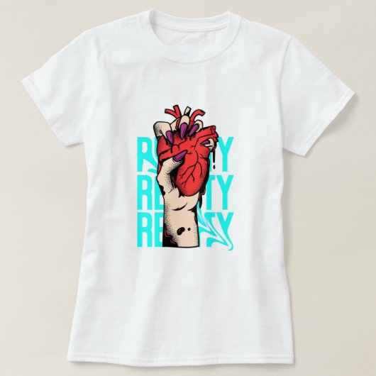 ロゴ付き女性用Tシャ最高のツ Tシャツ (デザイン正面)