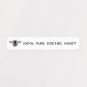 ロゴ付き改ざん防止シールはちみつ瓶セキュリティリッド ラベル (デザイン1)