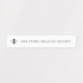 ロゴ付き改ざん防止シールはちみつ瓶セキュリティリッド ラベル (デザイン1)