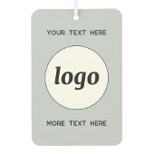 ロゴ付き文字販売促進パウダーブルー カーエアーフレッシュナー