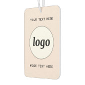 ロゴ付き文字販売促進赤面ピンク カーエアーフレッシュナー (左)