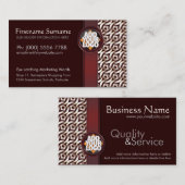 ロゴ付き暖土レッド名刺 名刺 (正面/裏面)