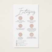 ロゴ付き気につるラベルカード (裏面)