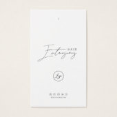 ロゴ付き気につるラベルカード (正面)