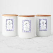 ロゴ付き白いバララベルのライトブルー製品 フードラベル (ボトル)