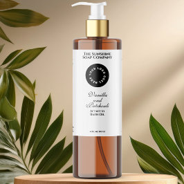 ロゴ付き白色防水化粧品ボトルラベル スパークリングワインラベル