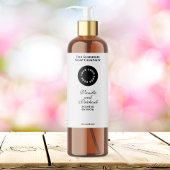 ロゴ付き白色防水化粧品ボトルラベル スパークリングワインラベル