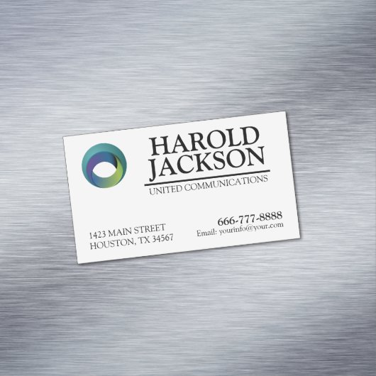 ロゴ付き磁気名刺 マグネット名刺 (インサイチュ)