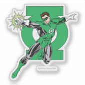 ロゴ付き緑のランタン シール (正面)