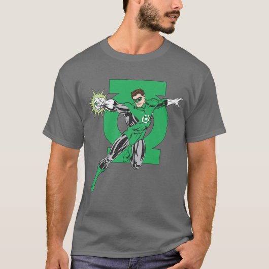 ロゴ付き緑のランタン Tシャツ (正面)