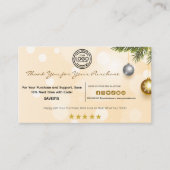 ロゴ付き購入ありがとうございます 名刺 (正面)