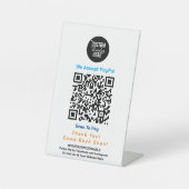 ロゴ付き非接触型業務用台座看板 台座サイン (正面)