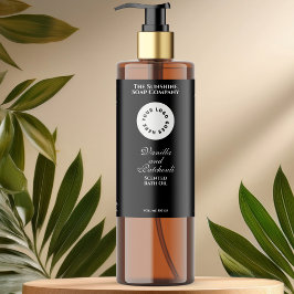 ロゴ付き黒色防水化粧品ボトルラベル スパークリングワインラベル