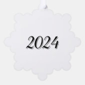 ロゴ付きASGスノーフレークオーナメント オーナメントカード (裏面)