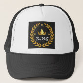 ロゴ付きKING名Crown Image-魅力的 Capすごい キャップ (正面)