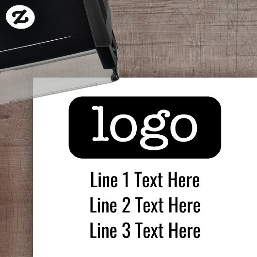 ロゴ付きOfficeまたはBusinessの基本差出人住所 セルフインキングスタンプ