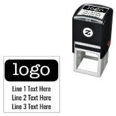ロゴ付きOfficeまたはBusinessの基本差出人住所 セルフインキングスタンプ (インサイチュ)