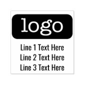 ロゴ付きOfficeまたはBusinessの基本差出人住所 セルフインキングスタンプ (デザイン)