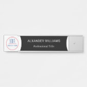 ロゴ付きOfficeドア名プレート交換 サインプレート (正面)