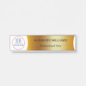 ロゴ付きOfficeドア名プレート交換 サインプレート (正面)