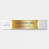 ロゴ付きOfficeドア名プレート交換 サインプレート (正面)