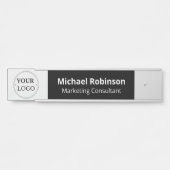 ロゴ付きOfficeドア名プレート交換 サインプレート (正面)