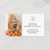 ロゴ付きQRコードフォトベーカリー名刺 名刺 (裏面)