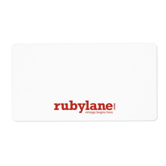 ロゴ付きRubyレーン大型出荷ラベル ラベル (正面)