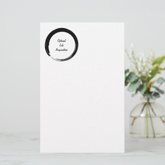 ロゴ付きZen Circle v2 便箋 (スタンド正面)