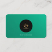 ロゴ付モダンきカスタムQRコード名刺 名刺 (正面)