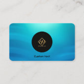 ロゴ付モダンきカスタムQRコード名刺 名刺 (正面)