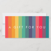 ロゴ付モダンカラフルきギフト券 (正面)