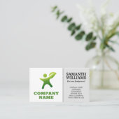 ロゴ企業のおよびシンプルレイアウト 名刺 (スタンド正面)