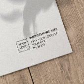 ロゴ企業のおよび住所ビジネス ラバースタンプ